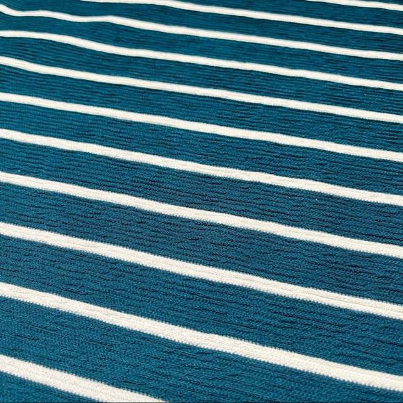 NWT Talbots Teal White Striped Long Sleeve Top Size S Petite - Picture 7 of 13